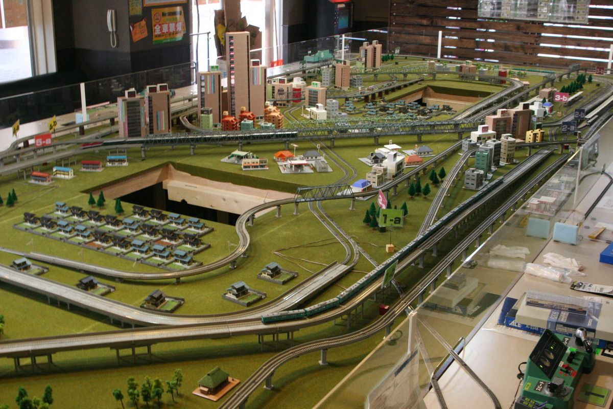 n gauge model railroad layouts