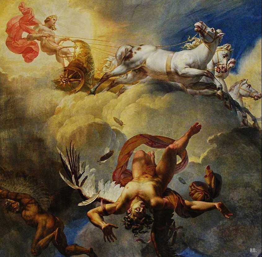 La chute d'Icare. Merry-Joseph Blondel 1819. Musée du Louvre