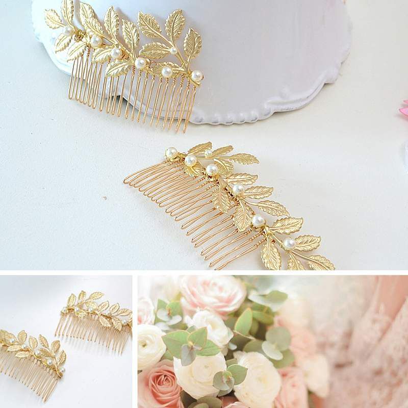 Peigne de mariée romantique Atelier Sarah Aime