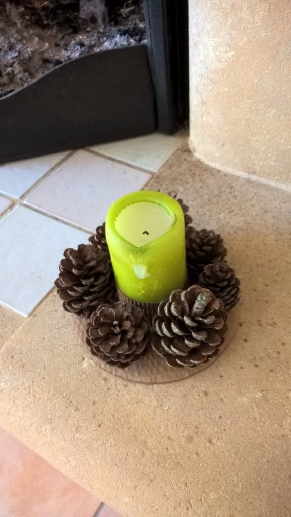 Bougeoir Pomme De Pin Tuto Bougeoir et pommes de pin. - mes créations en aur