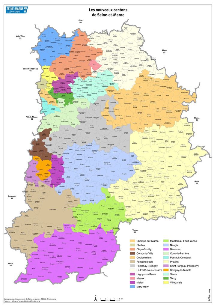 Carte des nouveaux cantons du Lot avec villes et communes