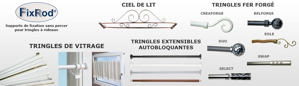 Tringle à rideau sans percer - Secodir Deco