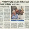 Alice : à l'honneur dans Le Progrès