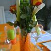 Déco de table Orange et Vert