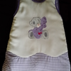 Gigoteuse hiver 0-6 mois violette thème "nounours"
