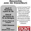 Jeudi 13 novembre, rencontre avec les salariés