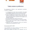 CR CFDT CGT TABLE RONDE EN PREFECTURE DU 18 JUILLET