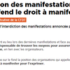 LA CFDT DEFEND LE DROIT A MANIFESTER