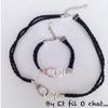 Ras du cou et bracelet menottes: