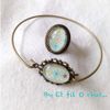 Bague et bracelet vintage étoilé