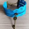 Bracelet tirette bleu: