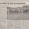 Le Trail et les marches de la Paix dans la presse