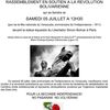 05 juillet: RASSEMBLEMENT EN SOUTIEN A LA REVOLUTION BOLIVARIENNE
