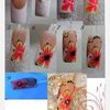 Nail art fleur sur french manucure, tutoriel image, nail art fleurs
