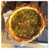 Tarte épinard, lardons & vache qui rit