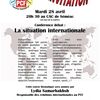 Conférence thématique PCF 65 : la situation internationale