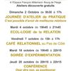 ARELCA : Programme octobre et journée internationale de la communication (Romans et Bourg de Péage)