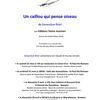 Parution Un caillou qui pense oiseau de Geneviève Briot