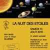 Nuit des étoiles, samedi 13 août 2016