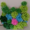 Paper flowers cat