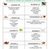 Menus du 16 octobre au 10 novembre
