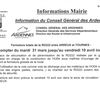 Info Conseil Départemental sur Travaux RD222 (Arreux/Tournes)