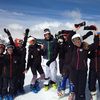 Avec Thomas au stage de juin à Val d'Isère. On a bien essayé de le suivre... Mais bon y'a encore un peu de boulot!