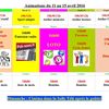 Animation du 11 au 15 avril