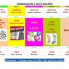 Animations du 09 au 13 mai
