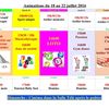 Animations du 18 au 22 juillet
