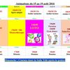 Animation du 15 au 19 août