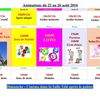 Animation du 22 au 26 août