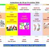 Animations du 10 au 14 octobre