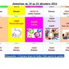 Planning de la semaine