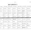 Menu de la semaine