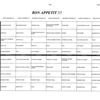 Menu de la semaine