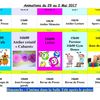 Planning de la semaine
