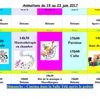 Planning de la semaine