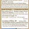 Festival du film Patrimonial de Murato. Le programme