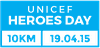 J'ai fait la course des Heroes pour l'Unicef