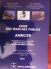 Code des marchés publics annoté