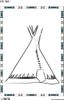 Coloriage Amérindien 3 : un tipi