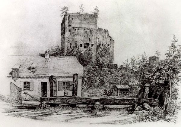 Dessin de Louis Laurent-Atthain, 1836