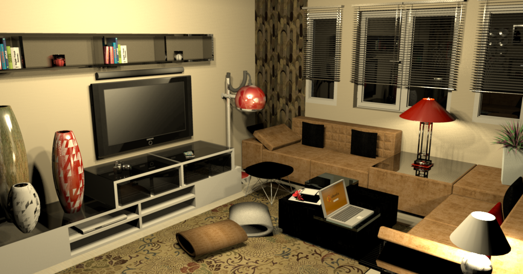 Design 3D salon - " La Maison de Miss Sandra