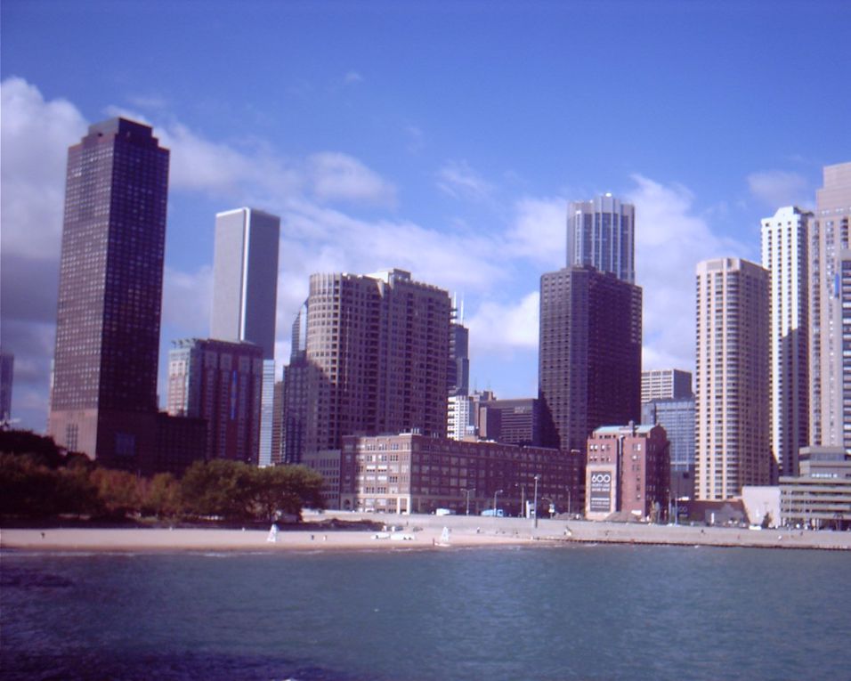 Chicago : l'un des plus beaux hôtels, ville américaine par excellence, au bord du grand lac