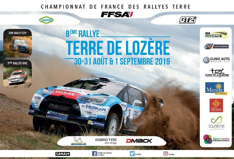 Calendrier du championnat de France des rallyes sur terre 2019 - Alain
