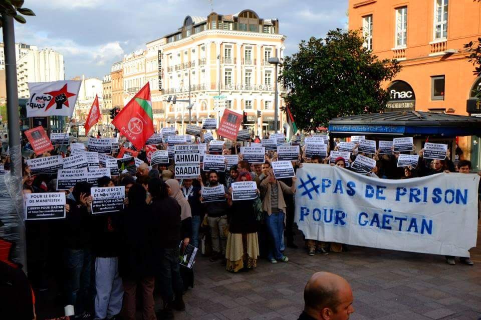 Liberté pour tous les prisonniers palestiniens.