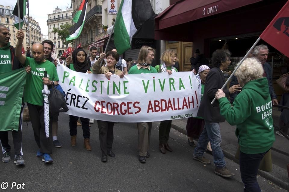 Georges Ibrahim Abdallah : manifestation du 19 juin 2016 en images.