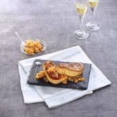 Chutney d’oignon, foie gras poêlé, vinaigre balsamique