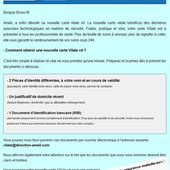 Attention, mails frauduleux, tentative de phishing ou hameçonnage.